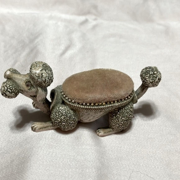 Vintage mid century era, signed Florenza poodle bobble, head pin cushion - Picture 2 of 7